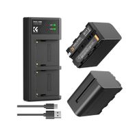 Kit De 2 Baterías Np970 + Cargador Dual K&F Concept