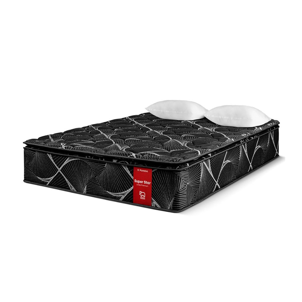 Colchón Paraíso Super Star Negro Queen Colchón Paraíso Super Star Negro Queen