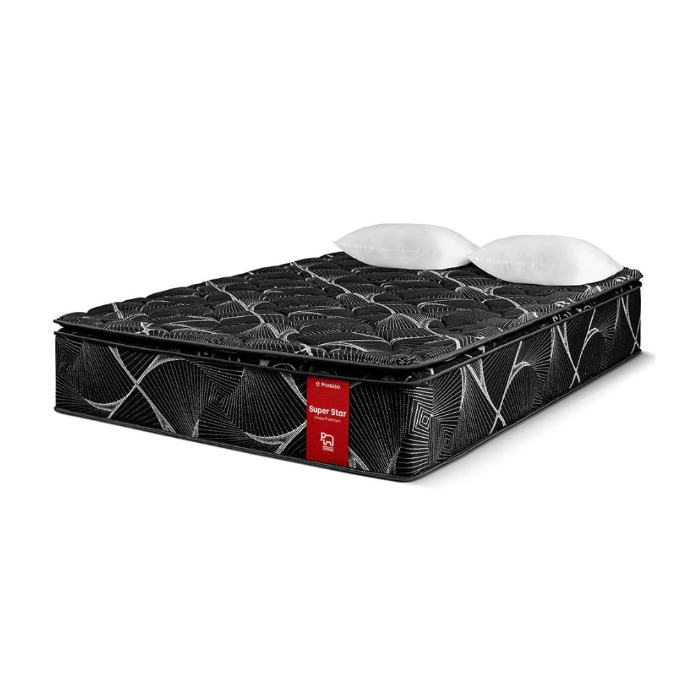 Colchón Paraíso Super Star Negro King Colchón Paraíso Super Star Negro King