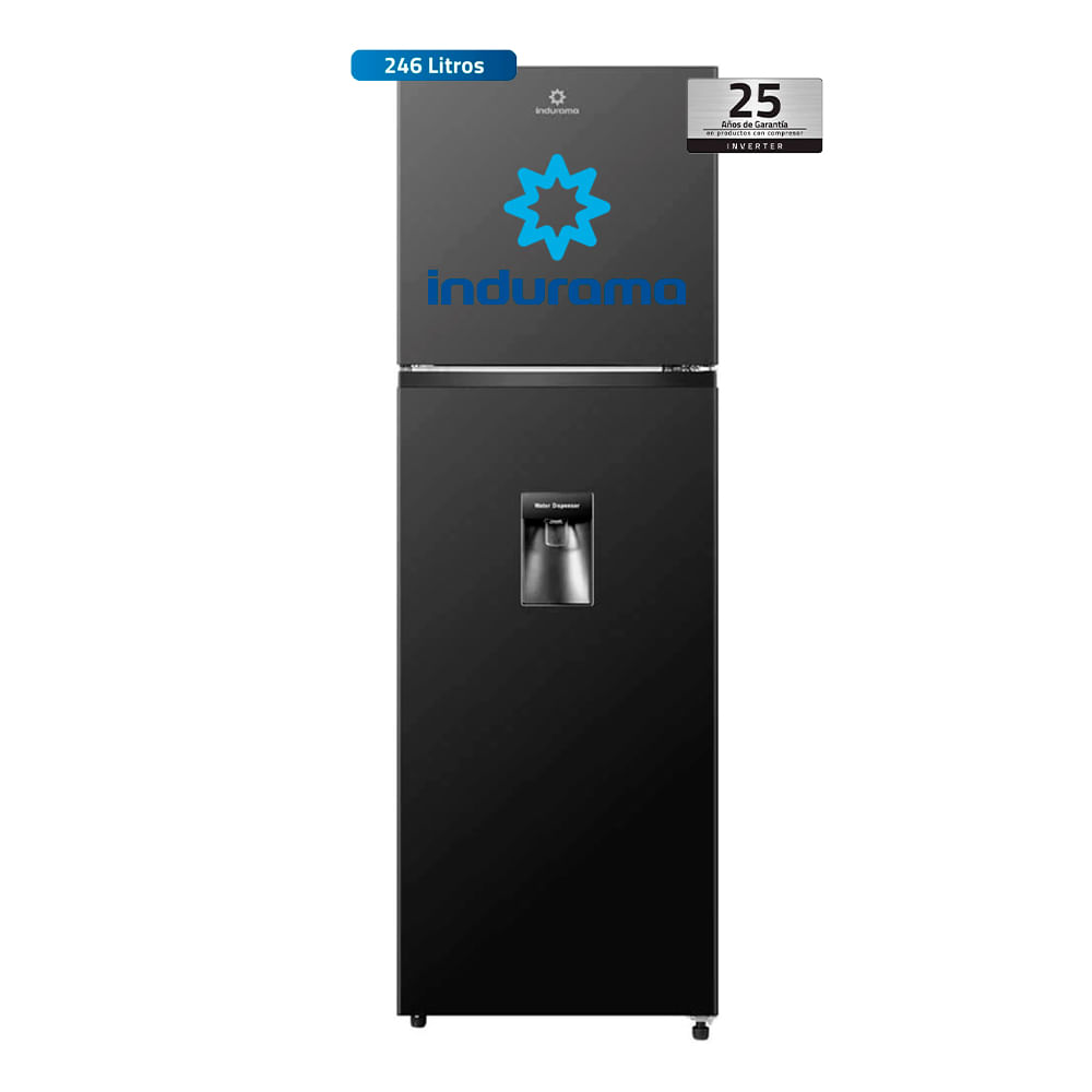 Refrigeradora Indurama 246 Litros RI-389DNI con Dispensador de Agua
