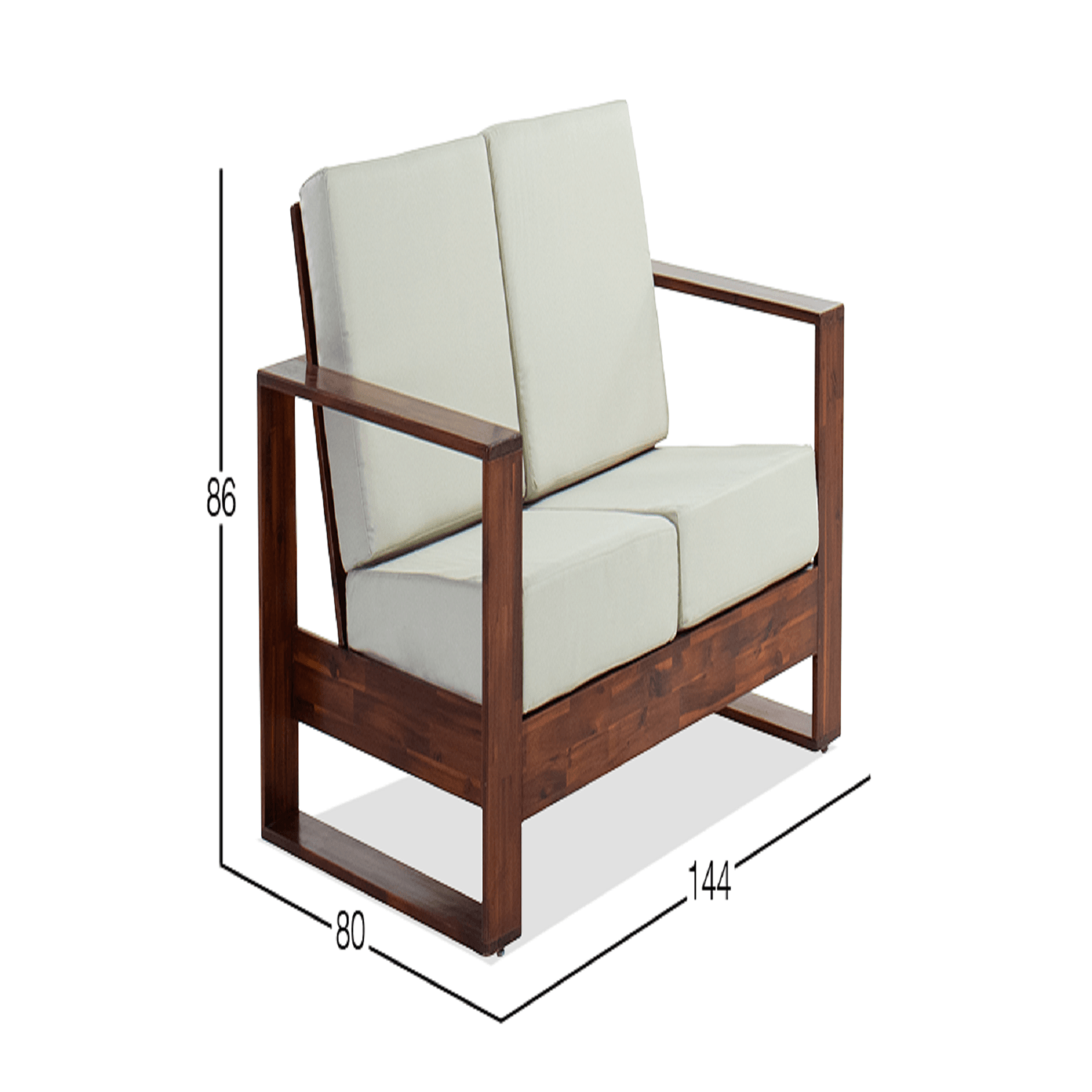 Sofá 2 cuerpos Dmuebles Kipos - Blanco