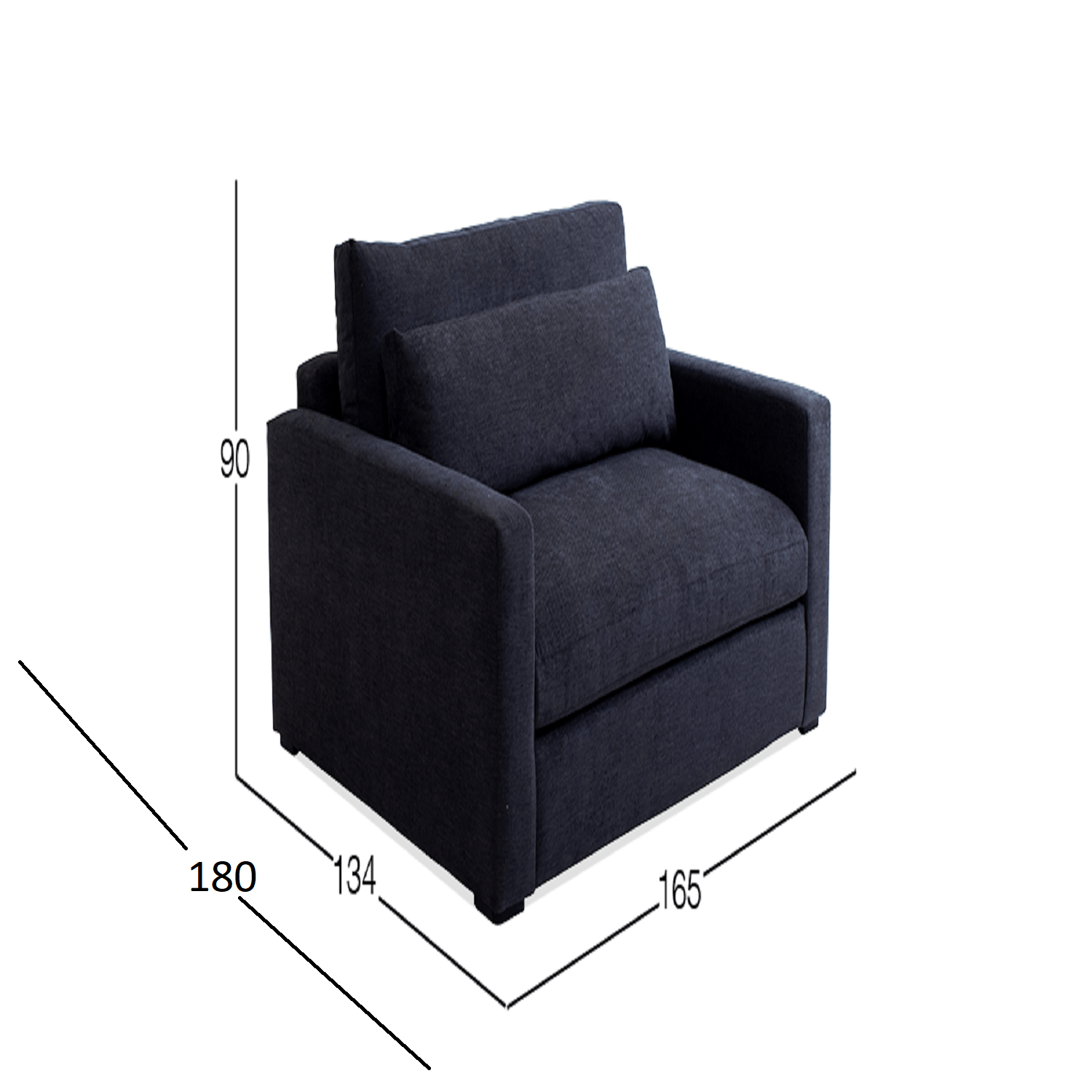 Sofá cama Dmuebles Alexander - Negro