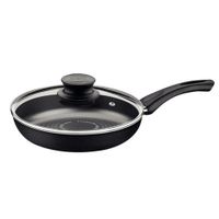 SarténTRAMONTINA Paris Recta con tapa 24 cm Black