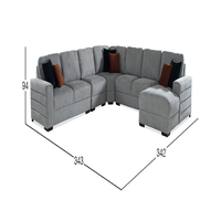 Sofá modular derecha Dmuebles Tamara - Gris