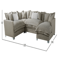 Sofá modular izquierda Dmuebles Daria - Beige