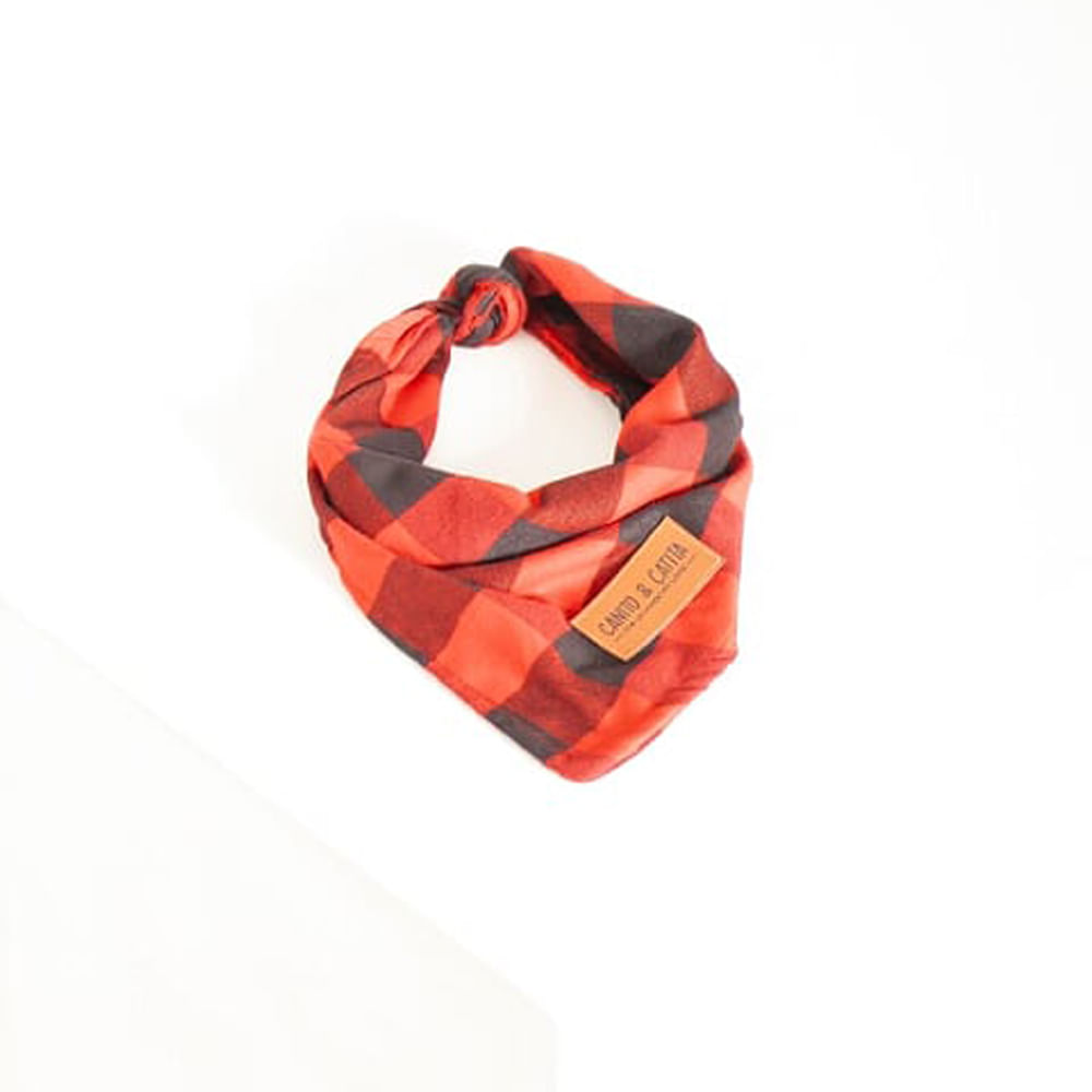 Bandana Escocesa Roja Talla S Bandana Escocesa Roja Talla S