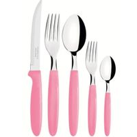 Jgo De Cubiertos X30 Pzas Ipanema Rosado Acero Inox