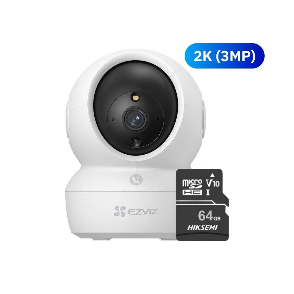 Cámara de seguridad inalámbrica H6C PRO 2K 3MP para interiores + Micro SD 64gb - Ezviz