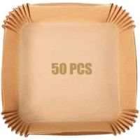 Papel Cuadrado para Freidora de Aire Pack 50pzs