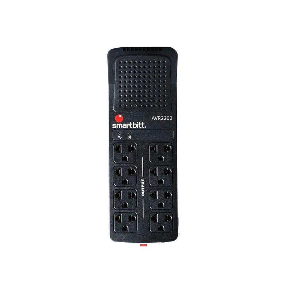 Estabilizador Smartbitt 8 tomas 2200 VA / 1100 W  SBAVR2202