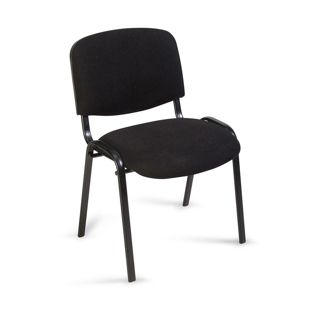 Silla fija Estambul Negra Orange