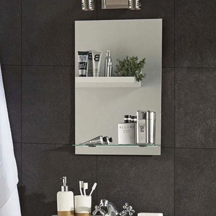 Espejo para baño con repisa Génova 38 x 56cm Espejos Monterrey Espejo para baño con repisa Génova 38 x 56cm Espejos Monterrey