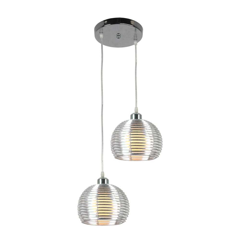 Lámpara Colgante Metal 2 Luces Orange Lámpara Colgante Metal 2 Luces Orange