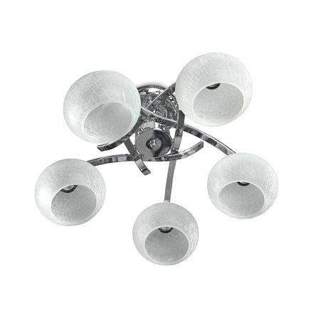 Lámpara Colgante Orange Liberia 5 Luces E27 Cromo Lámpara Colgante Orange Liberia 5 Luces E27 Cromo