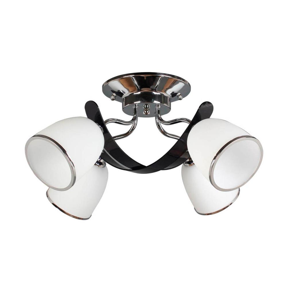 Lámpara Colgante Orange Santiago 4 Luces E27 Silver