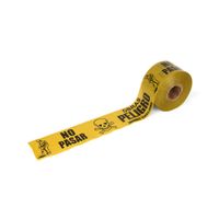 Rollo Cinta de Peligro Indesperu Modelo Peligro 220m en Polietileno Amarillo