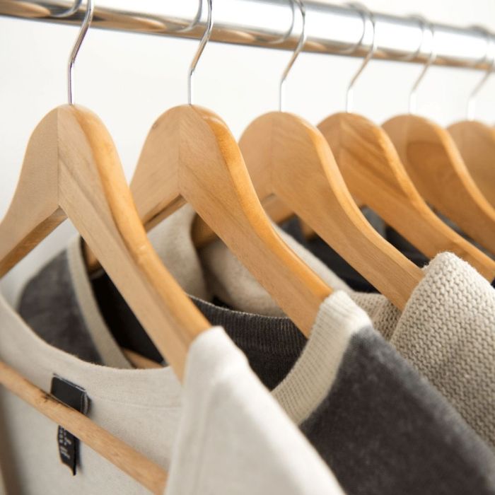 Colgadores de madera para ropa unidades Orange