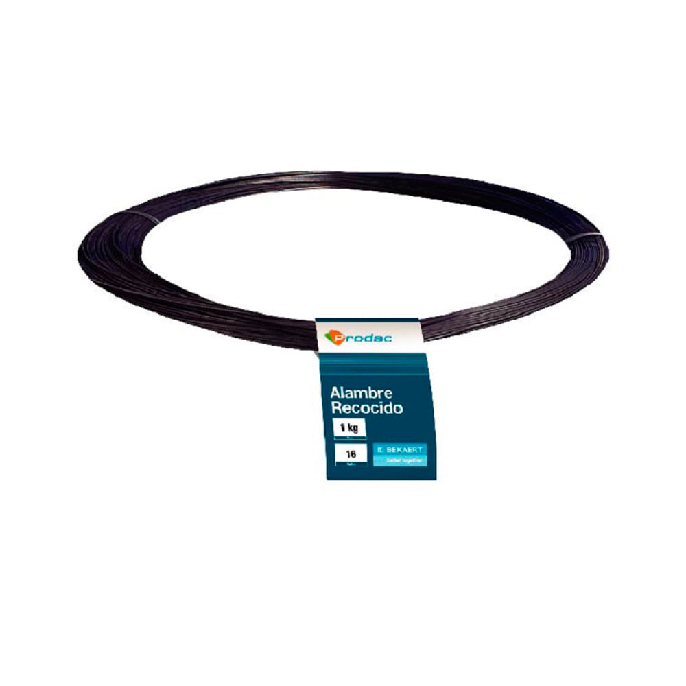 Alambre recocido de albañil Número 16 x 1 kg Prodac Alambre recocido de albañil Número 16 x 1 kg Prodac