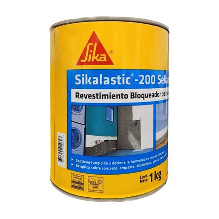 Revestimiento Sika Sikalastic Bloqueador de Humedad Igol Sellamuro 1kg Revestimiento Sika Sikalastic Bloqueador de Humedad Igol Sellamuro 1kg