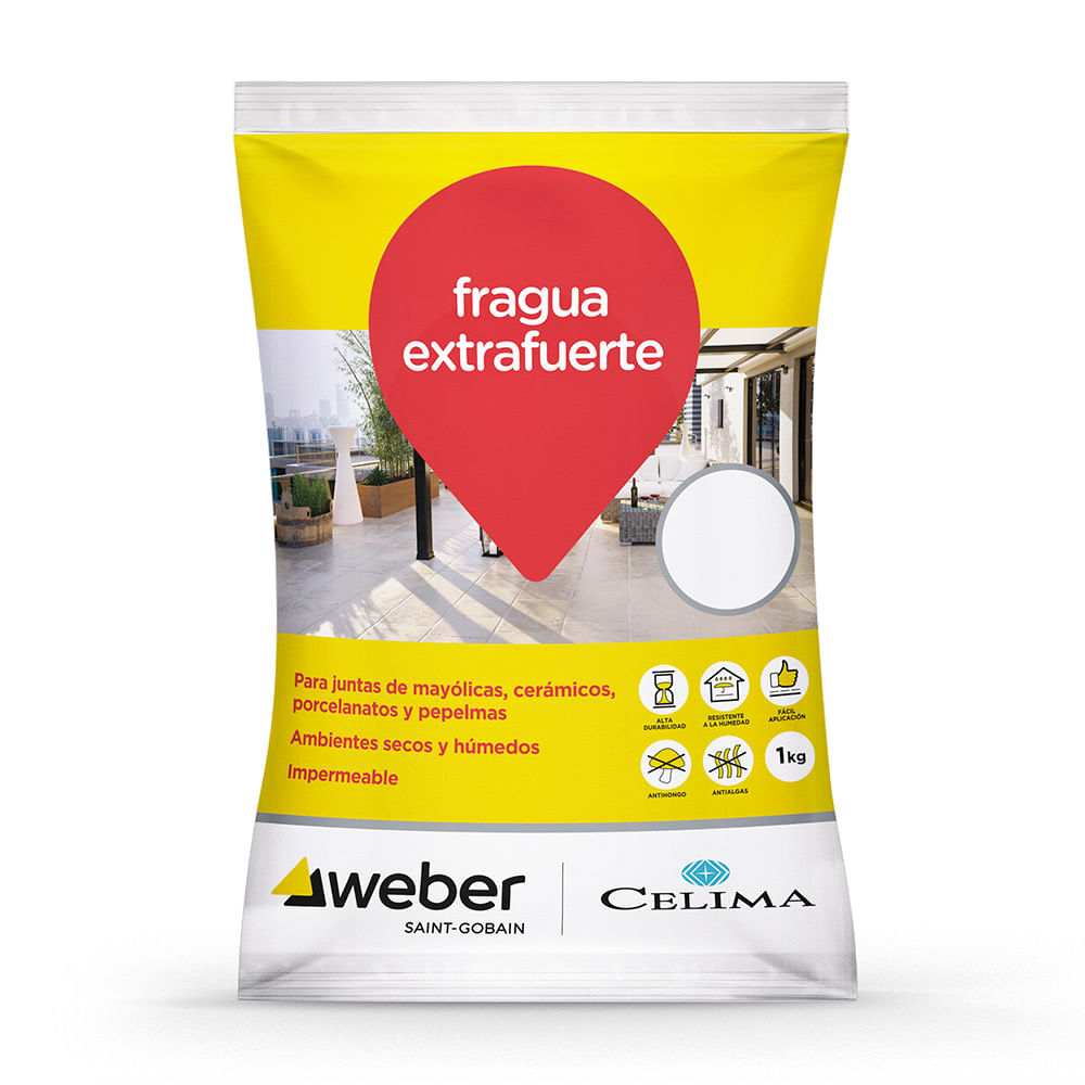Fragua Premium Blanco 1 kg Celima Weber Fragua Premium Blanco 1 kg Celima Weber