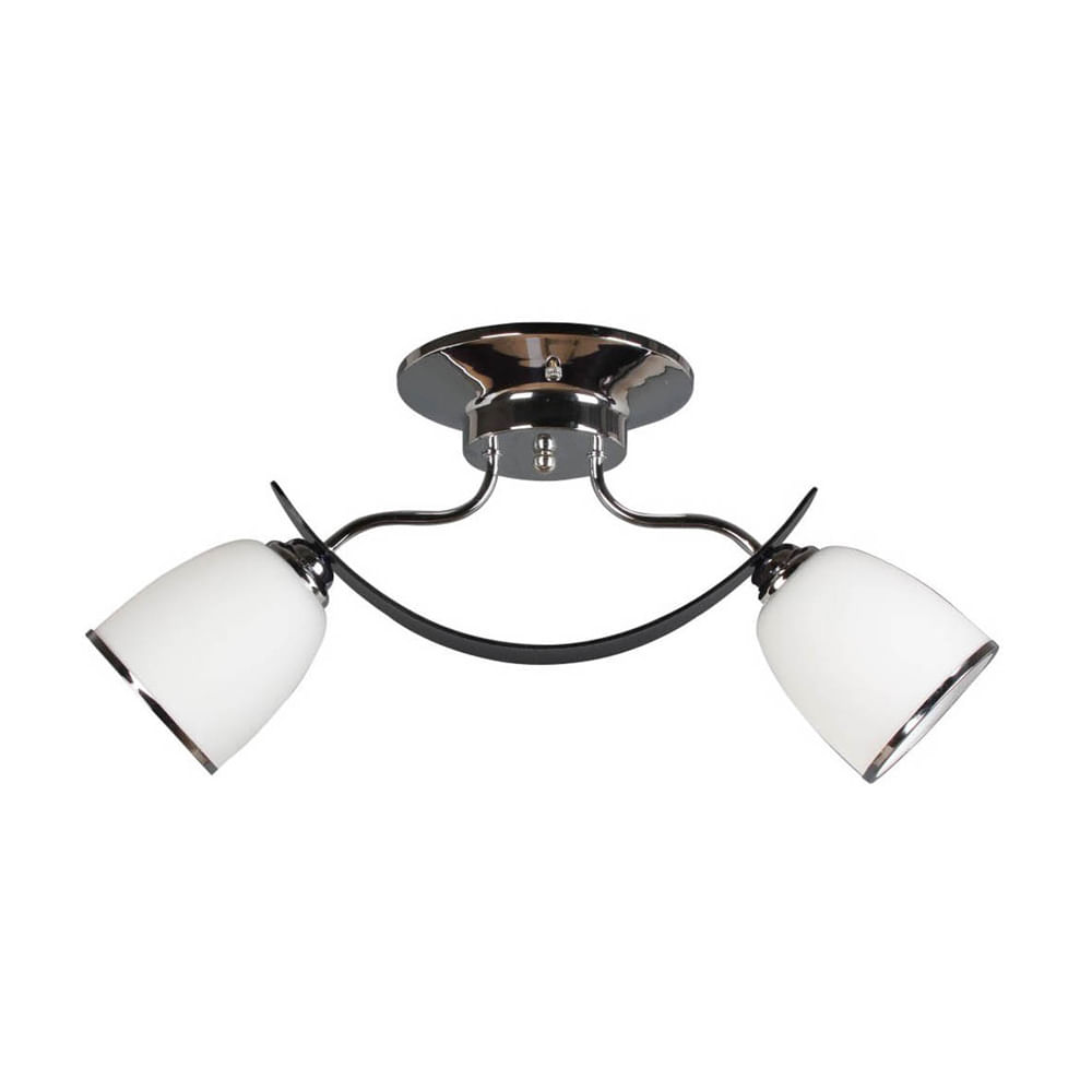 Lámpara Colgante Orange Santiago 2 Luces E27 Silver Lámpara Colgante Orange Santiago 2 Luces E27 Silver