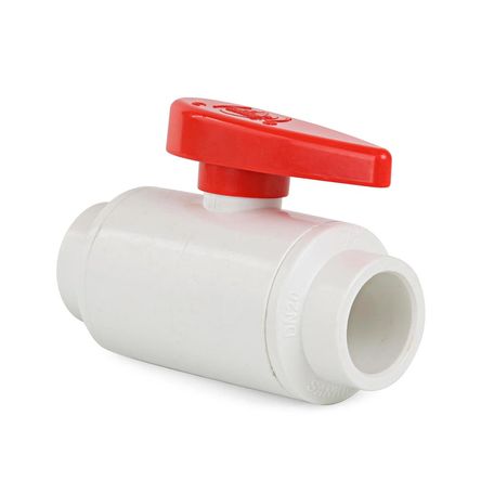 Válvula Bola PVC sin rosca 3/4 Válvula Bola PVC sin rosca 3/4