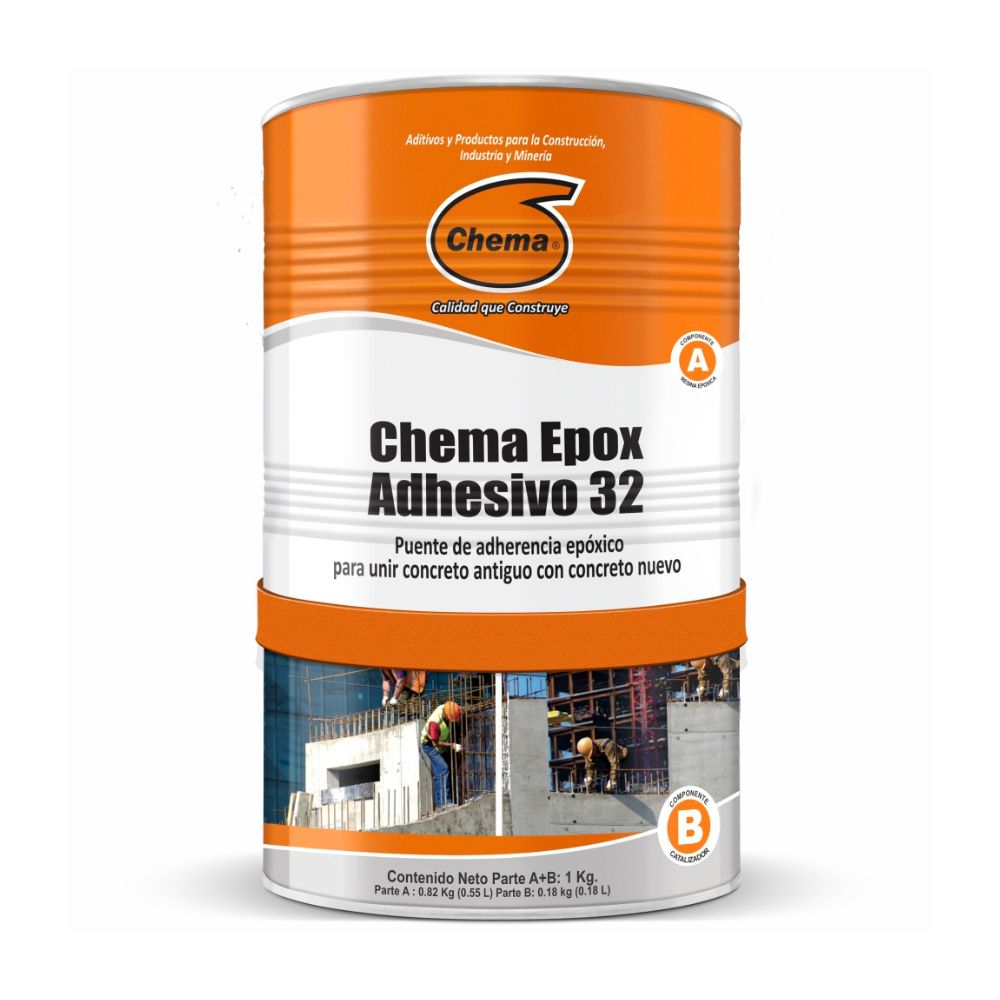 Puente de adherencia epóxico para anclajes y reparación Chema Epox 32 1kg Puente de adherencia epóxico para anclajes y reparación Chema Epox 32 1kg