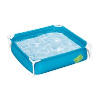 Piscina Estructural Cuadrada Bestway Frame Pool 365L 122x122x30cm Azul