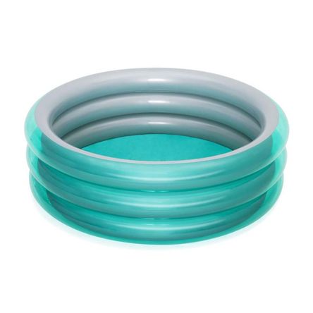 Piscina Inflable Circular Bestway 3 Aros 697L 170x170x53cm Gris Metalizado