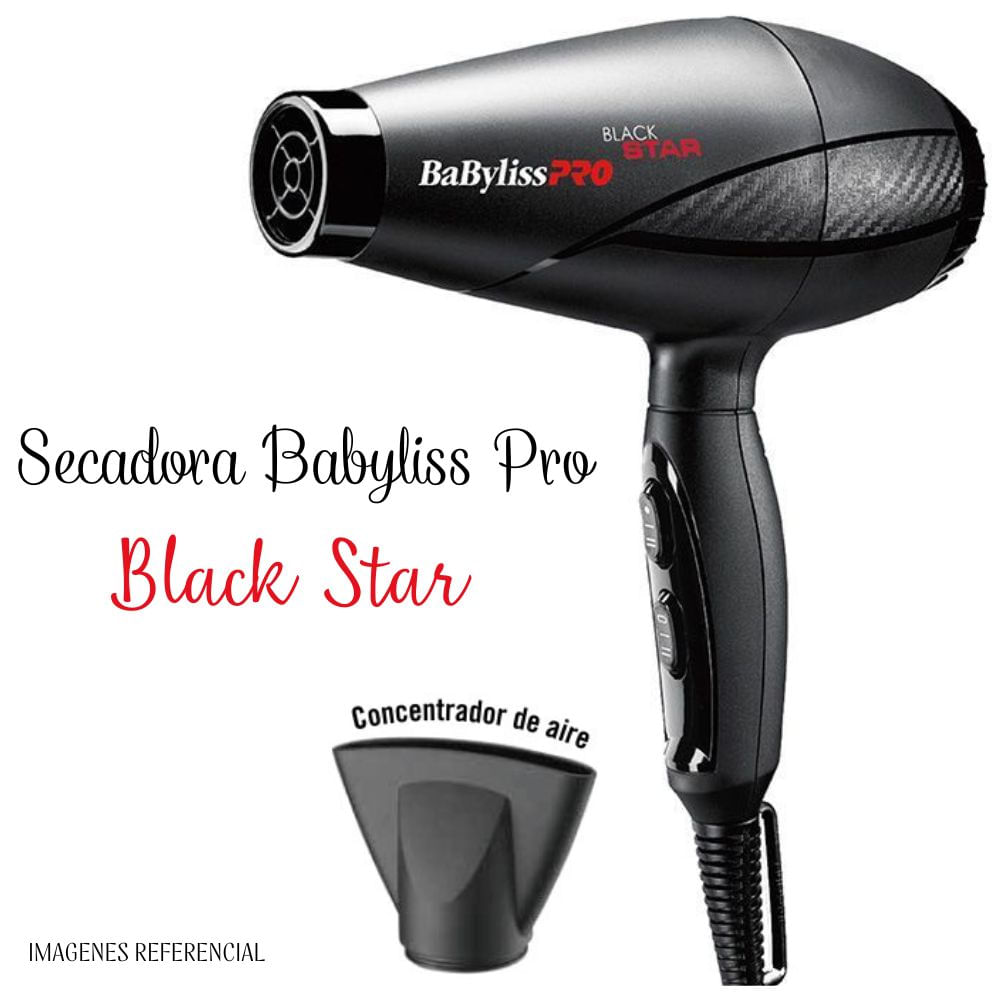 Secadora de Cabello Profesional BaBylissPRO Black Star - B6200PE