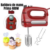 Batidora de Mano Prima 400 Watts - Rojo