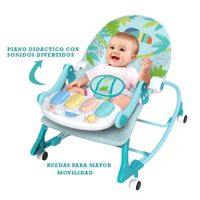 Silla Mecedora Musical con Piano Zaboo Plus Rosado