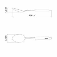 Cuchara Ac. Inox PServir Marffin Plata