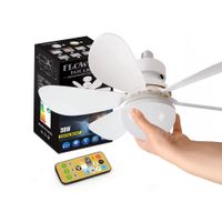 Foco LED Ventilador de Techo Control Remoto  3 velocidades