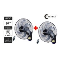 Combo Ventilador de pared 16"" TREVELY VT-164 -control remoto - 80W