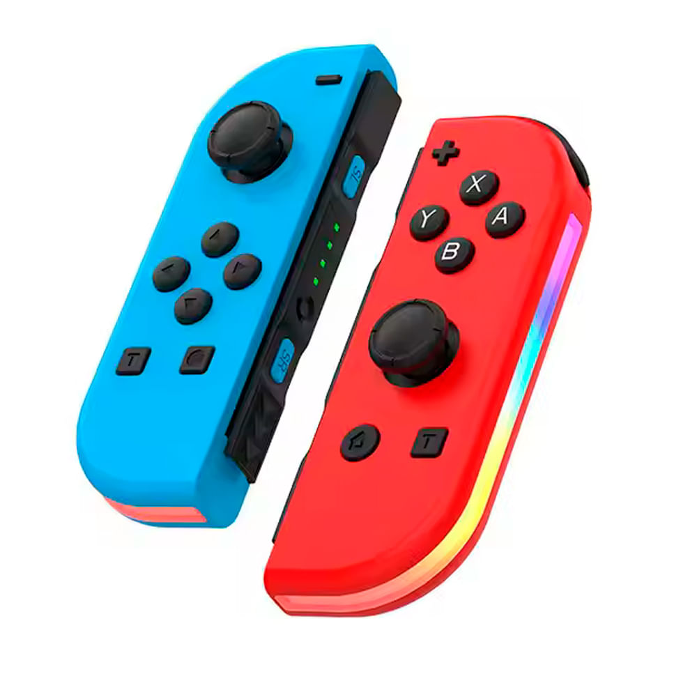 Set 2 Joycons RGB Alternativo para Nintendo Switch y Oled Rojo/Azul