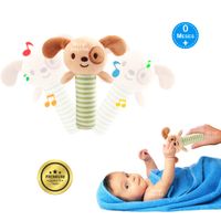 Peluche Sonajero Perrito - Perfecto para la Manito del Bebé