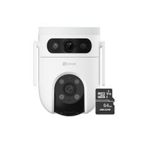 Cámara de seguridad inteligente para exteriores H9C Dual 2K & 2K + Micro SD 64GB - Ezviz