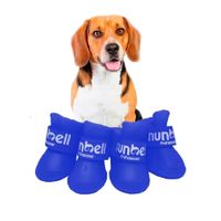 Zapatos De Silicona Para Mascotas Perros Y Gatos Azul Talla Xl