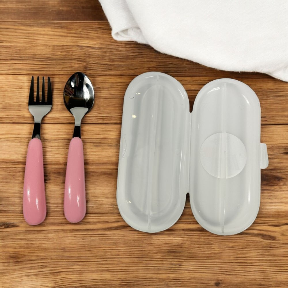 Set de Cubiertos 2 Piezas Pink Orange Set de Cubiertos 2 Piezas Pink Orange