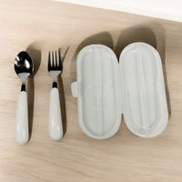 Set de Cubiertos 2 Piezas White Orange