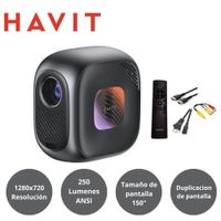 Proyector Havit Pj215 Pro 250 Ansi Lumens 4k 150"" Wifi Negro