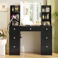 TOCADOR NACION MUEBLES ADARA COLOR NEGRO NM