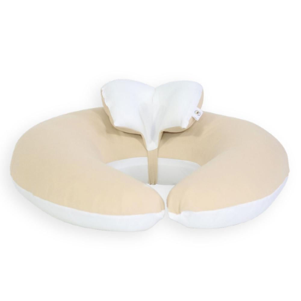 Cojin de Lactancia Acolchonaditos Beige Blanco