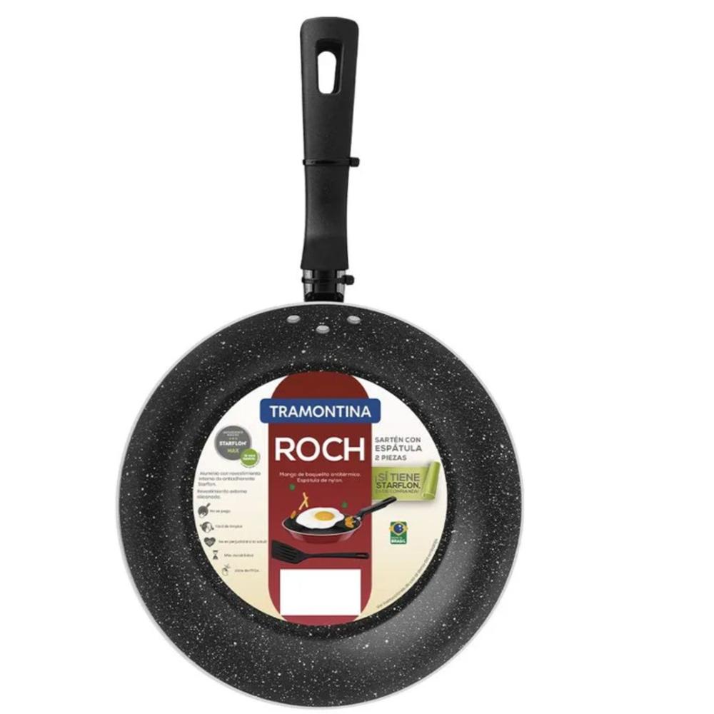 Sarten TRAMONTINA Roch Loreto 26 cm Rojo Con Espatula