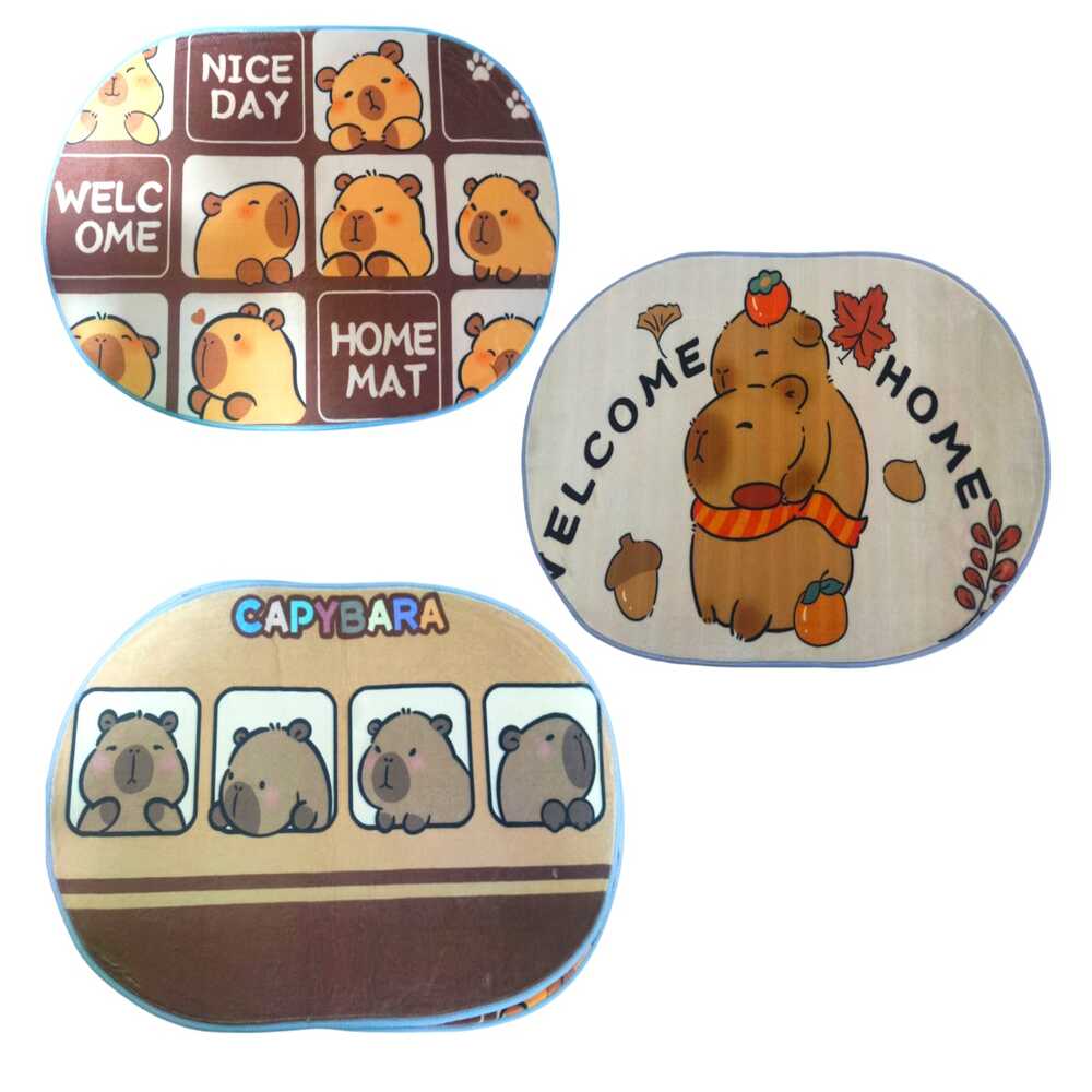 Alfombra de capibara decoración del hogar  Ovalado