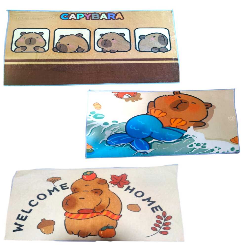 Alfombra de capibara decoración del hogar  Rectangular