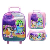Pack Escolar Maleta Nido Premium Bluey y Bingo en patines