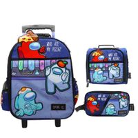 Pack Escolar Maleta Oficio Premium Amoung Us Azul