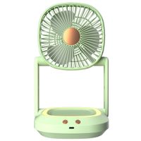 Ventilador Portatil de Escritorio y Pared con Luz Led Recargable XHS03